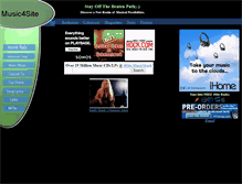 Tablet Screenshot of music4site.com